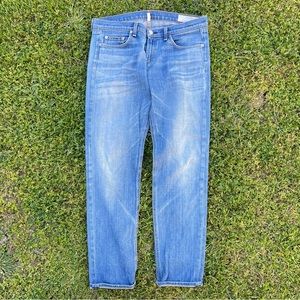 rag & bone Dre Low-Rise Slim Boyfriend Jeans Preowned casual brunch date size 31